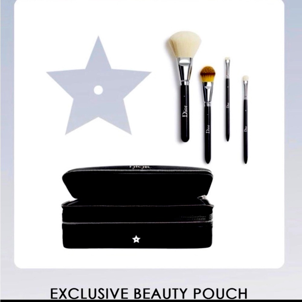 Dior Makeup Brush Gift set in Travel Pouch